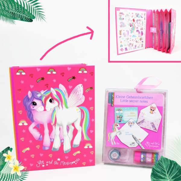 pony’s-pony-regenboog-briefpapier-roos-roze-geheimbriefjes-kleuren-alle kleuren-meisje
